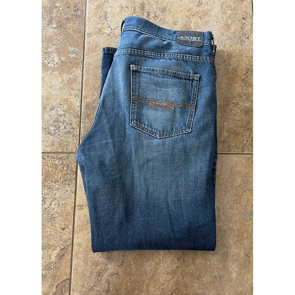 Axist Jeans 38X30 Mens Regular Fit Straight Leg Stretch Premium Denim Fit 40X30